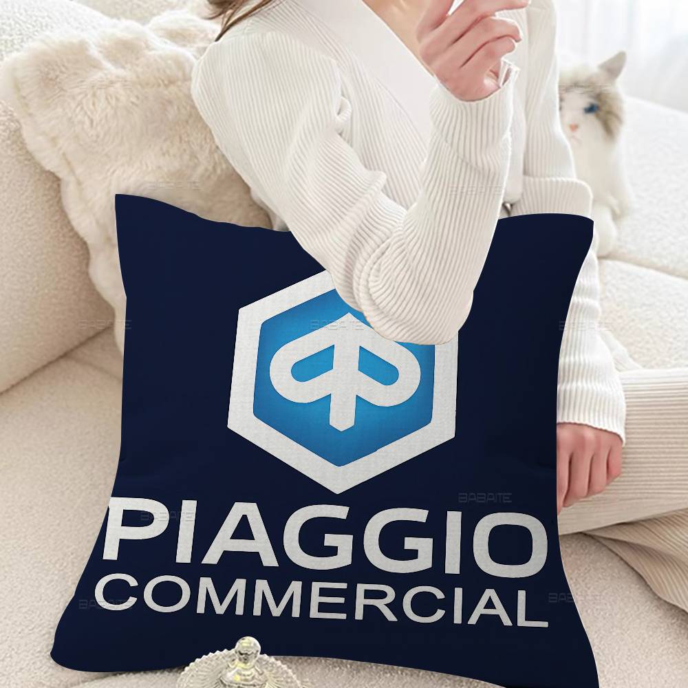P-Piaggio Logo Pillow Cover for Bedroom Room and Living Room Sofa Decorative Cushion Cover