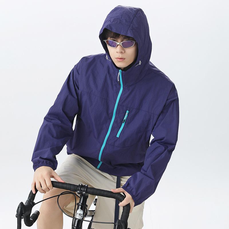 Empty Mountain Rain Outdoor Long Sleeve Sunscreen Clothing Men's and Women's Summer Hooded Sunshade Sunscreen Clothing Women's Couple Jacket Skin 