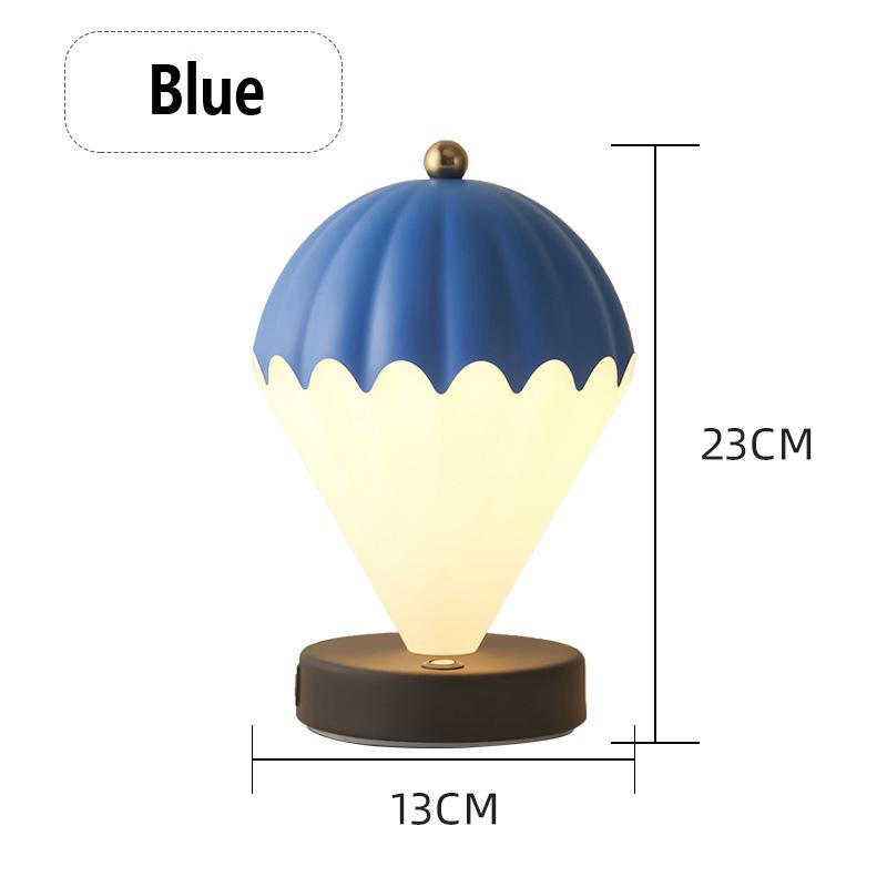 Creative Antique Hot Air Balloon Table Lamp USB Charging Wireless Night Light for Girls Bedroom Bedside Decoration Table Lamp