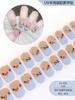 20 Pcs Halloween Christmas UV Semi Cured Gel Nail Stickers Self Adhesive Long Lasting Popular Nail Art Wraps