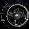 Steering Wheel Cover for Women Bling Crystal Diamond Sparkling Car Accessories Fit for ES RX LS Is CT LX GS LC RC GS-F RC-F Rhinestone Decals