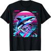 Cool Shark 80s Retrowave 90s Vaporwave Great White Shark T-Shirt