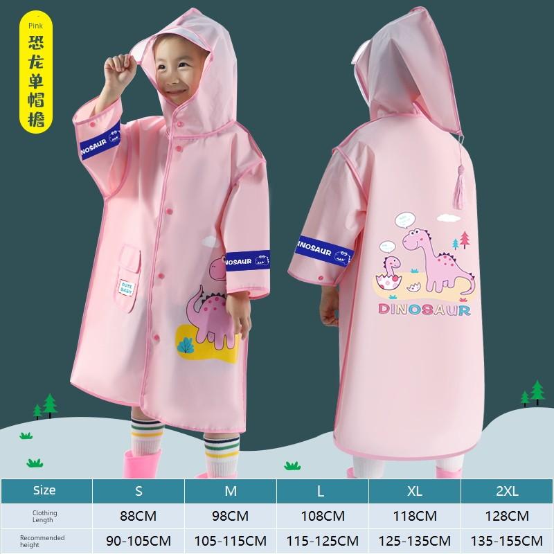 Children's Raincoat, Boy's Rain Boots Set, Kindergarten Girl's Rain Poncho, Kidsren's Student Raincoat for School, Full-Body Waterproof