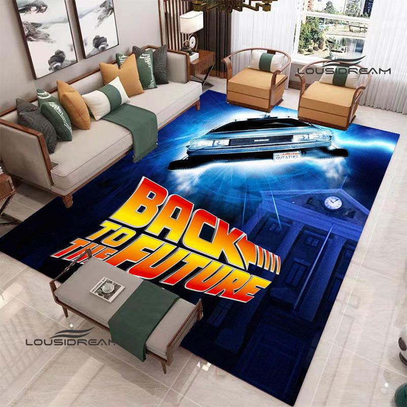 Movie Back To The Future printed carpet Living room bedroom non-slip carpets Yoga mat Outdoor carpet kawaii rug birthday gift