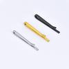 1 Piece Of Men'S Narrow Tie Clip Copper  Thin Small Silvery Golden Black Business Formal Wear