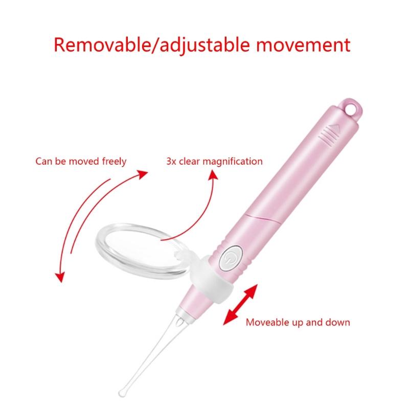 10-piece/set Earwax Assist Magnifying Glass AdjustableAngle Ear Scoops Magnifiers for AllAges for Easy for EarInspect