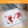 Halloween Cartoon Door Mat With Blood Footprint Pattern For Home Entryway Decor