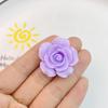 7Pcs New Mini Cute Shiny Roses Flat Back Resin Cabochons  DIY Jewelry Craft Decoration Accessories