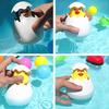 Shower Toys - Cute Duckling & Penguin Egg Toys with Water Spray for Bath Time Fun,Playful Design|Soft Plastic Toy, Shower Gifts