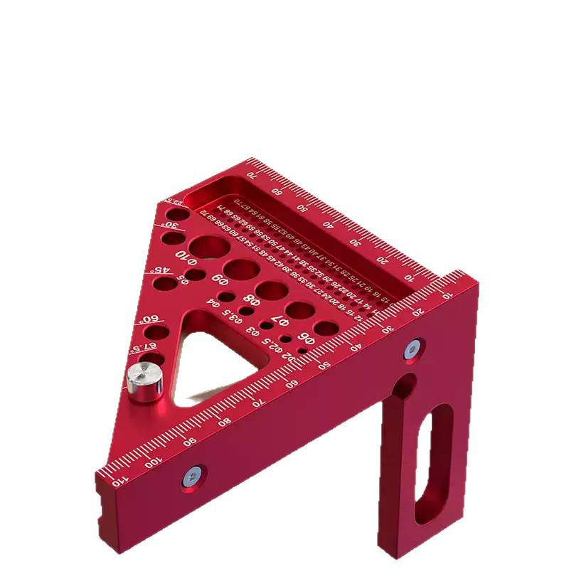 Cross-Border Aluminum Alloy Multi-Functional Woodworking Right Angle Marking Ruler