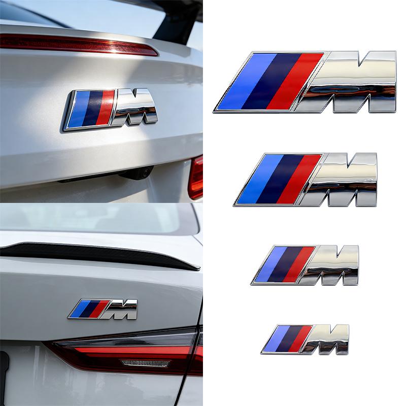 umbrx8 3D ABS Car Styling Rear Trunk Badge Emblem Logo Sticker Decoration Accessory For BMW M M1 M2 M3 M4 M5 M6 X7M X2M X4M X3M X5M X6M