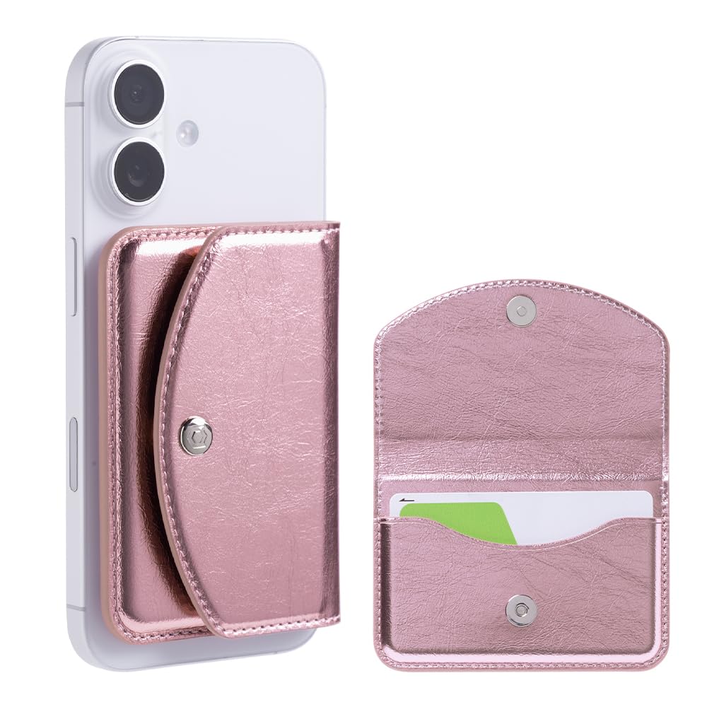 Hammy iFace MagSynq Card Wallet with MagSafe Compatible Wallet with Side Holds Two Features a Compatible with and Accepts Contactless IC Card Touch
