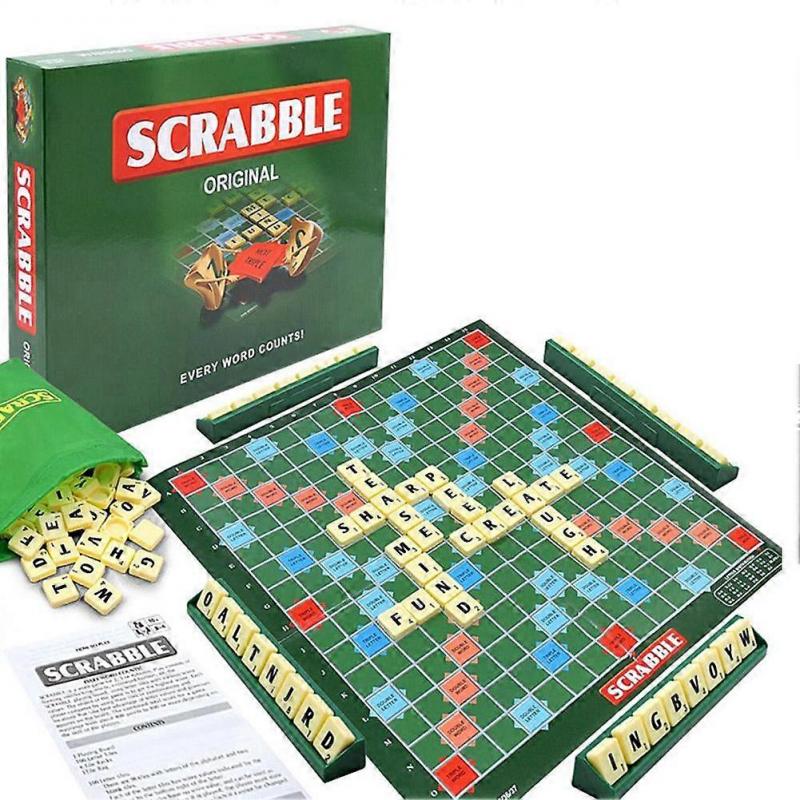 Für Scrabble Stapel-Kreuzwortspiel Bauen Sie eine höhere Punktzahl mit stapelbaren Buchstaben Familienspaß