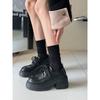 Boneless Vertical Striped Black and White Mid-calf Socks, Anti-pilling and Breathable Couple's Trendy Socks