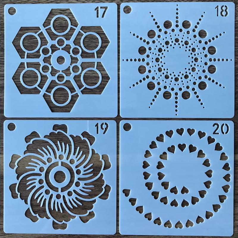 56 Mandala-Steinmalvorlagen - Kreative Schnitzformen für die Mandala-Kunst