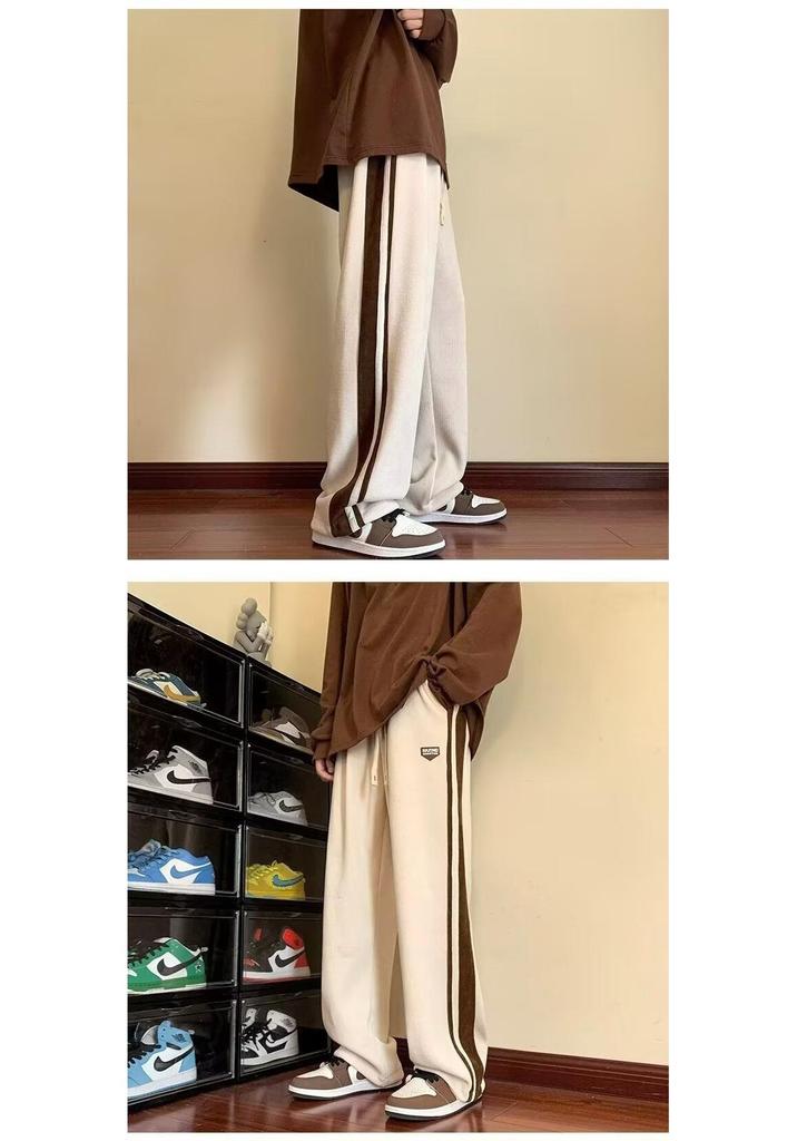 Men's Trendy Loose-Fit Workwear Trousers - Casual Spring/Summer Sports Pants