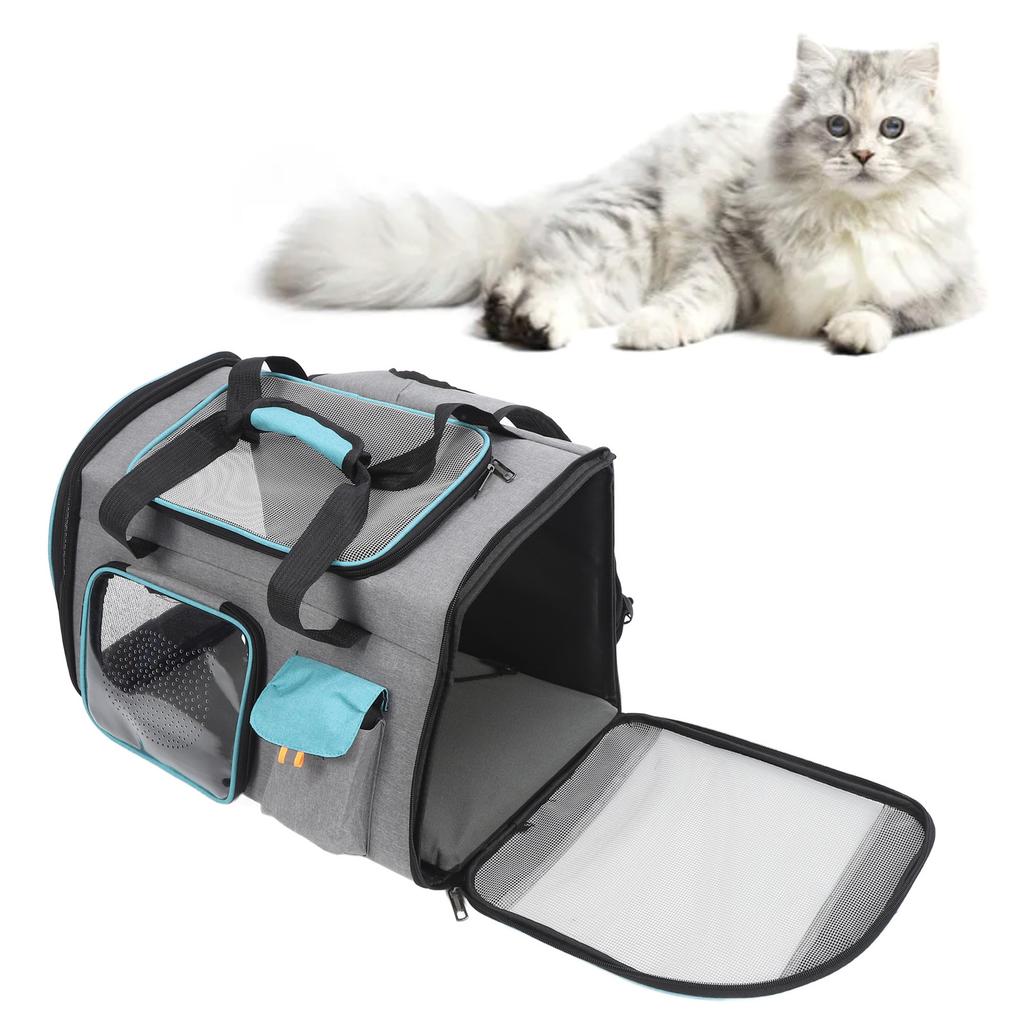 Pet Carrier Breathable Mesh Pet Carrier Backpack Large Capacity Portable Cat Carrier Easy to Clean Dog Carrier for Outdoors
