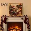 Creative Indoor Pastimes Xmas Cat Faux Pearl Painting Kit, Festive Art DIY Christmas Gift for Enthusiasts Cute Kitty 3D Bead Craft Kit Adults