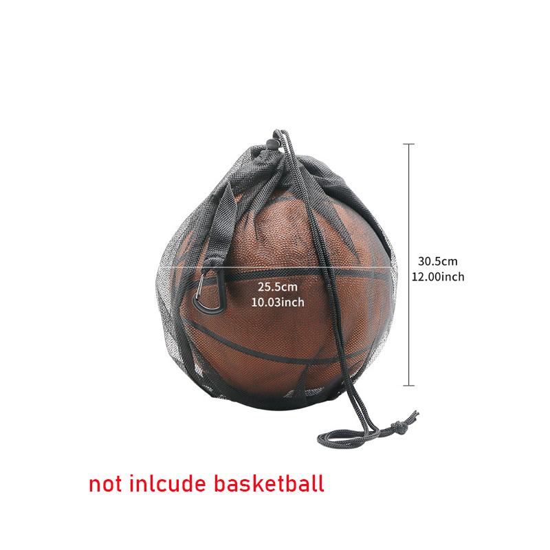 Basketball Drawstring Net Bag Portable Large Capacity Sports Training Ball Storage Bag Basketball Volleyball Net Bag Fitness Bag