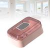 Soap Box Portable Drainable Plastic Soap Holder Container with Cover for Home Dorm Travel Pink