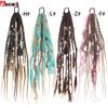 24 Inch Synthetic Handmade Braided Ponytail for Women Mixed Braid Patterns Easy Install Versatile Look Daily Party Cosplay