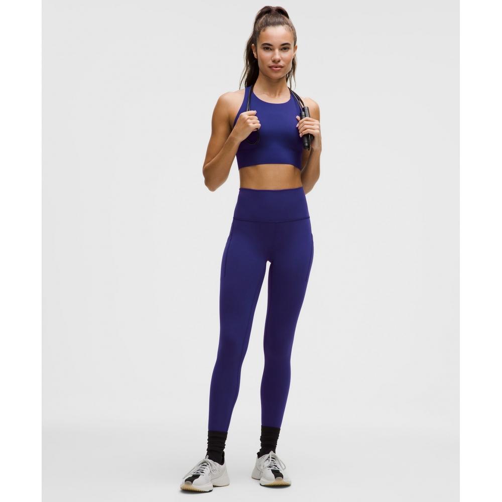 Lululemon Lightlift Sports Bra  Medium Support  B C Cup Deep Sea Blue