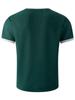 Mens Waffle Solid Color V Neck Short Sleeve Loose Casual T Shirt Mens Tops