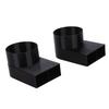 2 pièces Bouche d'aération de chauffage pour camping-car Déflecteur d'air 90 degrés 55 mm Remplacement pour chauffage de camping-car Truma Distribution d'air améliorée