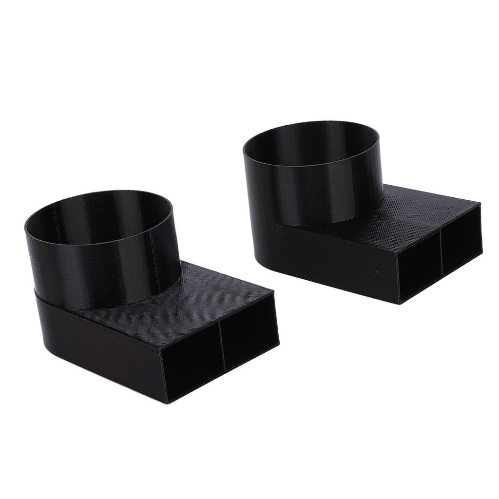 2 pièces Bouche d'aération de chauffage pour camping-car Déflecteur d'air 90 degrés 55 mm Remplacement pour chauffage de camping-car Truma Distribution d'air améliorée