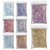 50g/Bag Mermaid Hexagon Nail Glitter Flakes 3D Sequins Sparkly Iridescent Mixed Spangles Slices Paillette DIY Nail Art Decoratio