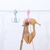 Hook Tie Holder Cloth Rack Nail-free 4 Hook Plastic Hanger Rotating Four-claw Hook Multifunction