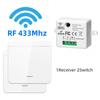 Tuya Smart Home WIFI Relay Module Switch Mini Light RF433MHz Wall Panel Switch Wireless Voice Control Timer Google Home Alexa