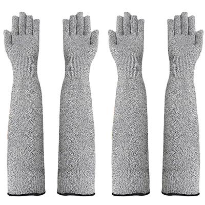 2 Pair 15.7-Inch Extra-Long Pet Handling Gloves For Nail Trimming