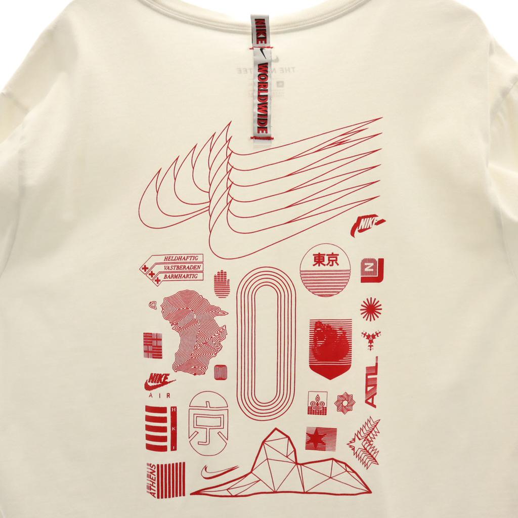 NIKE Back print Short sleeve T-shirt XL white Men's Used