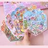 Fantasy Park 3D Scene Sticker Book DIY Craft Kit 61 Sheets 40 Stickers 20 Cards with Tweezers for Journaling Scrapbooking Card
