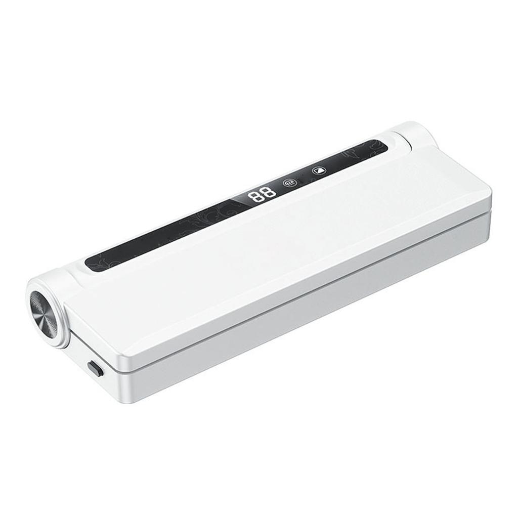 Vacuum Sealer Machine 60KPa Compact Vacuum Food Sealing Machine with 20 Bags LED Display for Meats Nuts GB Plug