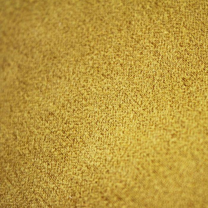 Coussin en suédine jaune 40x40