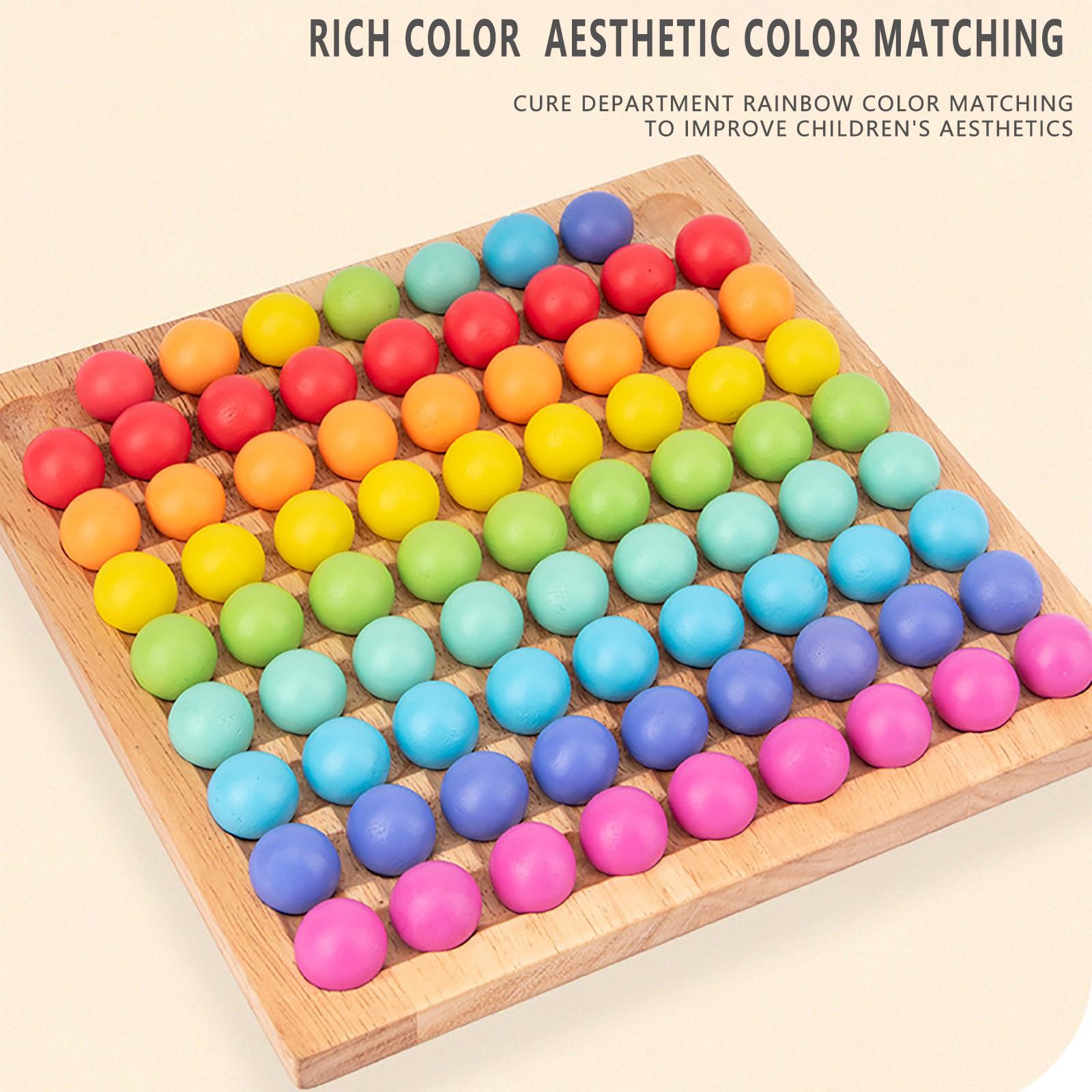 Nikitas деревянные игры Go набор точек бусины настольные игры игрушка Радуга зажим бусины — фото 7