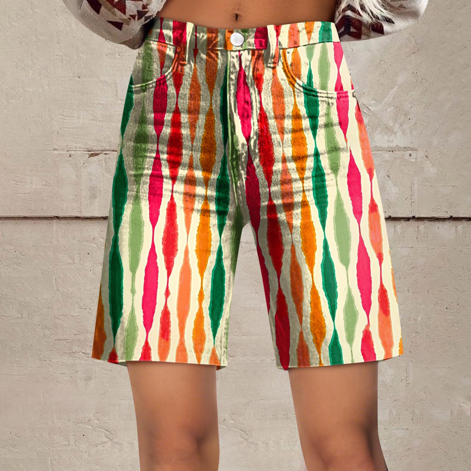 

Женские модные повседневные брюки, широкие брюки, шорты XL зелёный