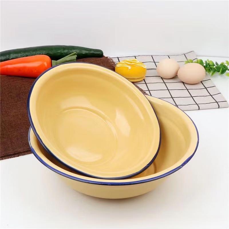 Versatile Enamel Kitchen Bowl