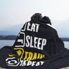 Eat Sleep Train Repeat Gym Motivational Quote Blankets Soft Flannel Throw Blanket Bedspread For Bed Living Room Picnic Travel