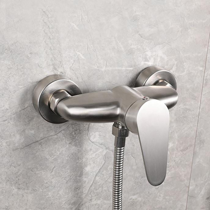 304 Stainless Steel Bathtub Shower Faucet Simple Single-function Cold and Hot Concealed Shower Head Set for Home Use