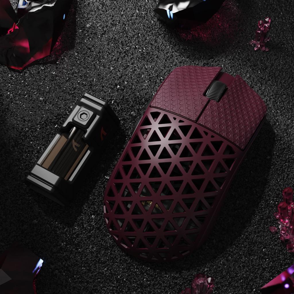 ATTACK SHARK R5 Ultra Carbon Fiber Gaming PAW3950MAX 8K Polling Rate Mouse, 42g, Sensor,