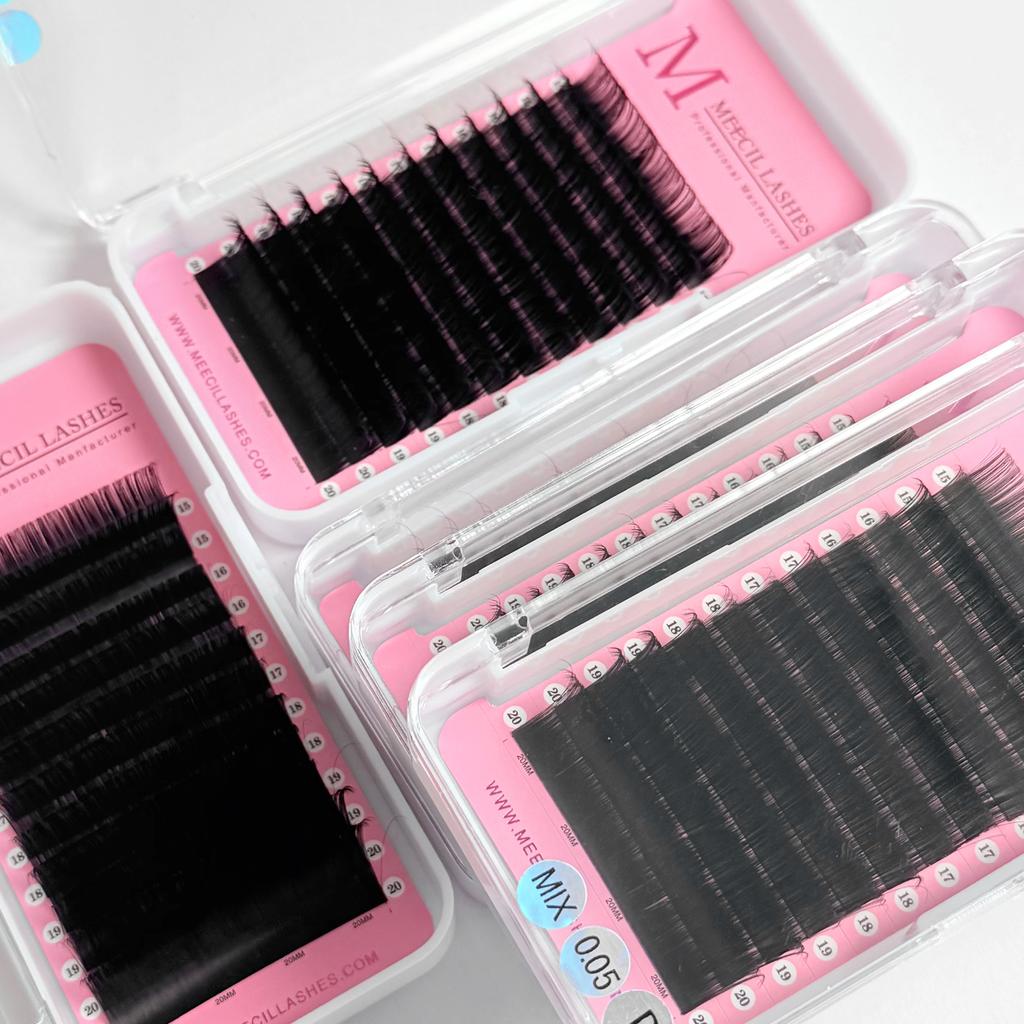 Premium Cashmere Lash Extensions Supplies Individual Volume Lash Trays Private Label Eyelash Extensions