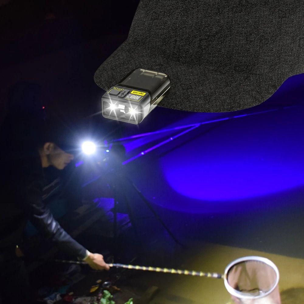 1200mAh Keychain EDC Flashlight Waterproof Hat Clip Light Pocket Camping Light  Home Repairs