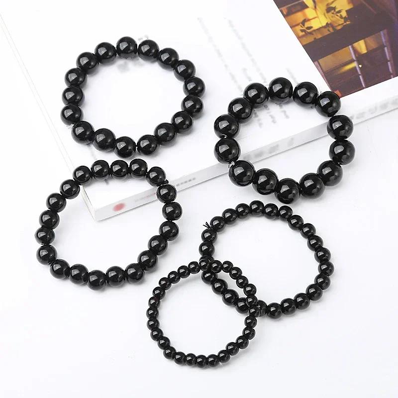Black Obsidian Natural Stone Bracelets High Quality Bracelet Women Men Jewelrys