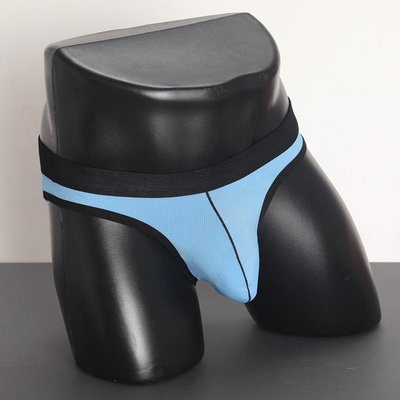 

Men s Underwear Triangle Pants Sexy Youth Shorts Underpants 4XL синій