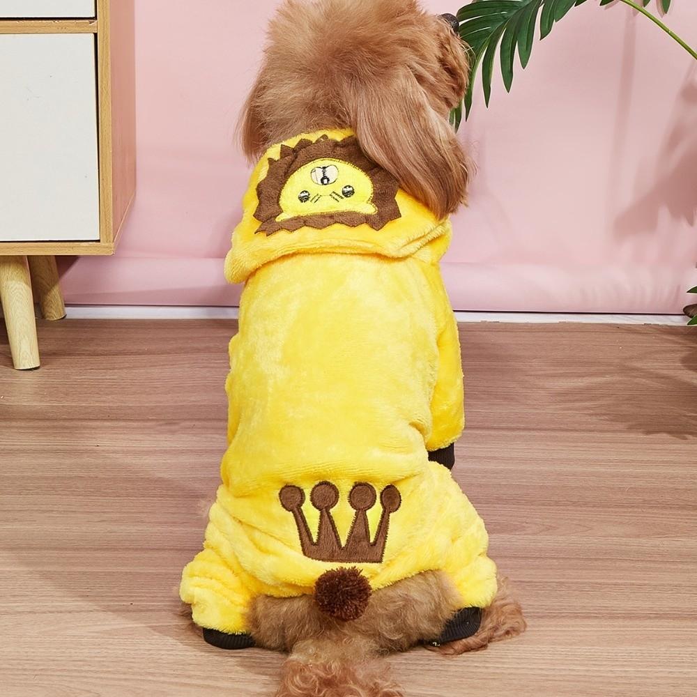 Warm Hoodies Puppy Clothes Soft Fleece Dog Jumpsuits Kawaii Pet Dog Clothes  Corgi