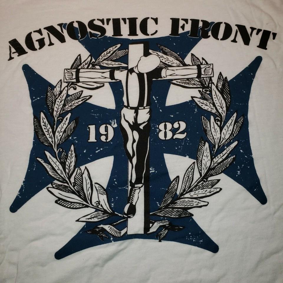 New Agnostic Front NOS T-Shirt NY All size White Shirt E515 XXXL