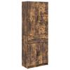 Cabinet Set 2 Pcs Smoked Oak Wood Based Material